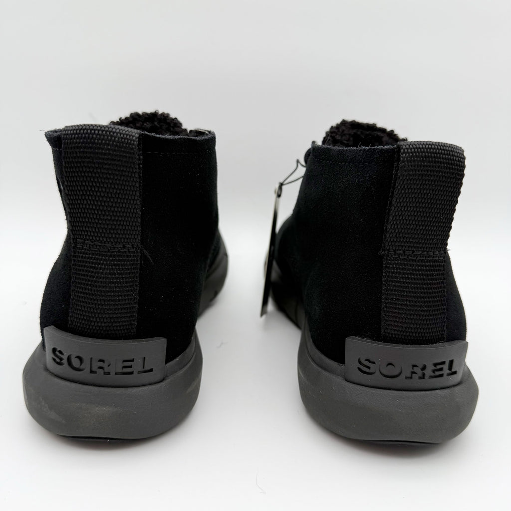 Sorel Women Explorer Next Drift Bootie US 6.5 EU 37.5 Black Suede Waterproof NIB