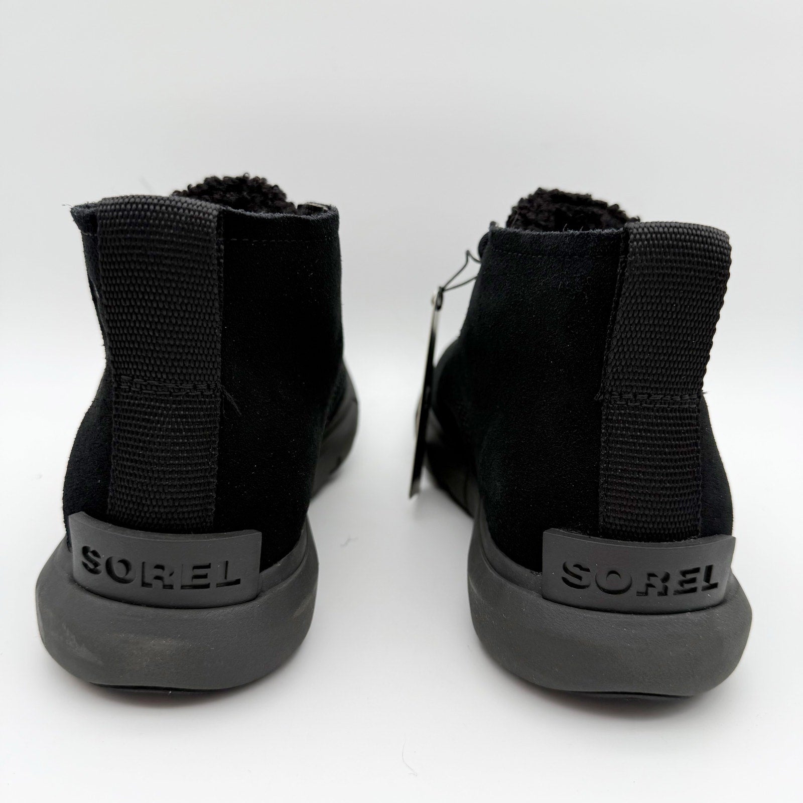 Sorel Women Explorer Next Drift Bootie US 6.5 EU 37.5 Black Suede Waterproof NIB