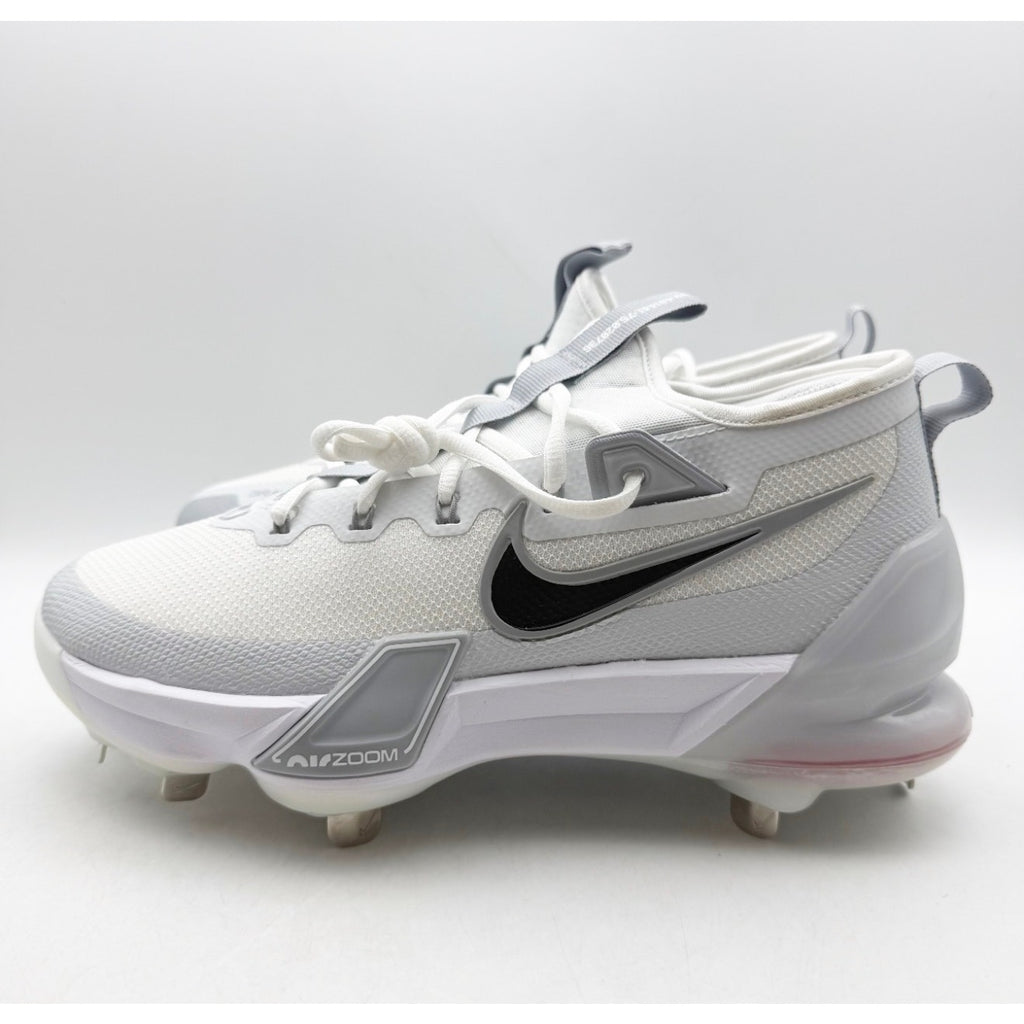 Nike Mens Force Zoom Trout 9 Elite Metal Baseball Cleat Size 7 White FB2906 NWOB