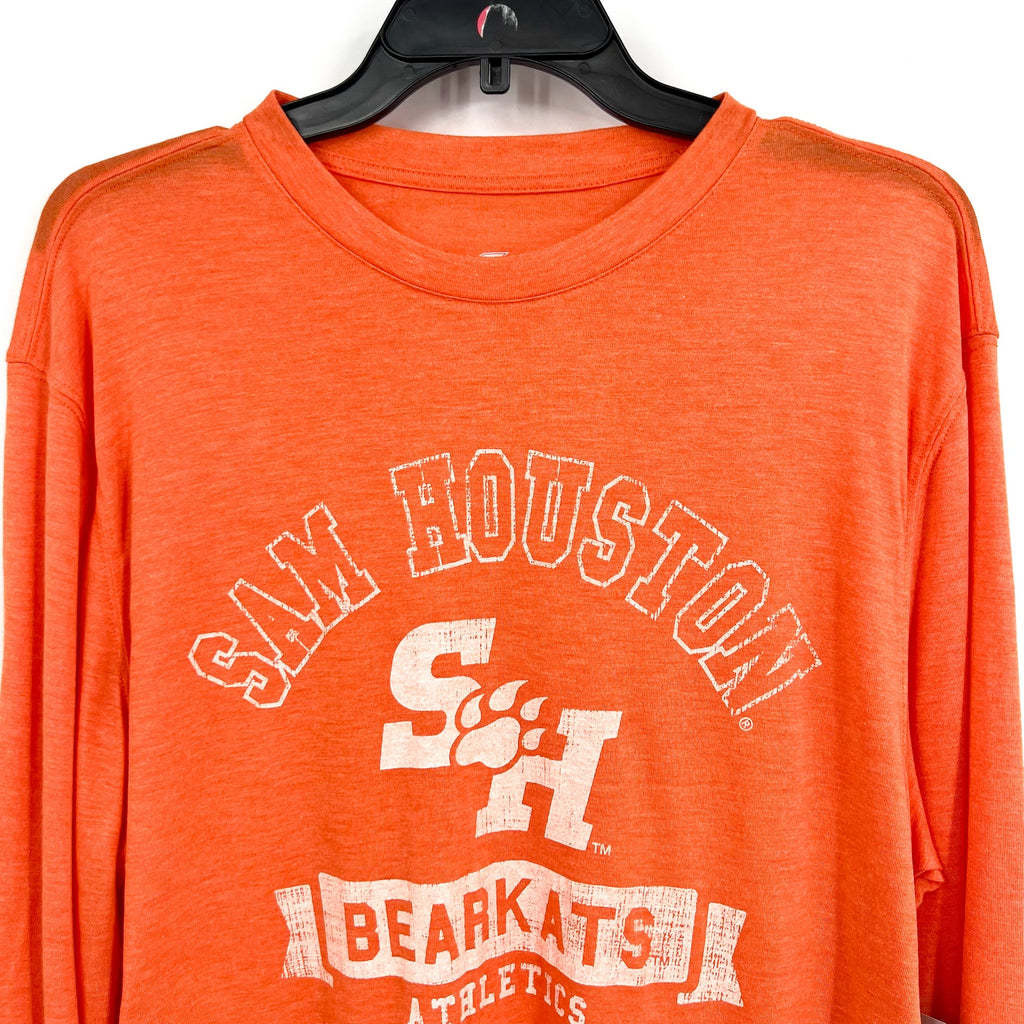 COLOSSEUM Mens Sam Houston State Bearkats Long Sleeve T-Shirt Large Orange NWT