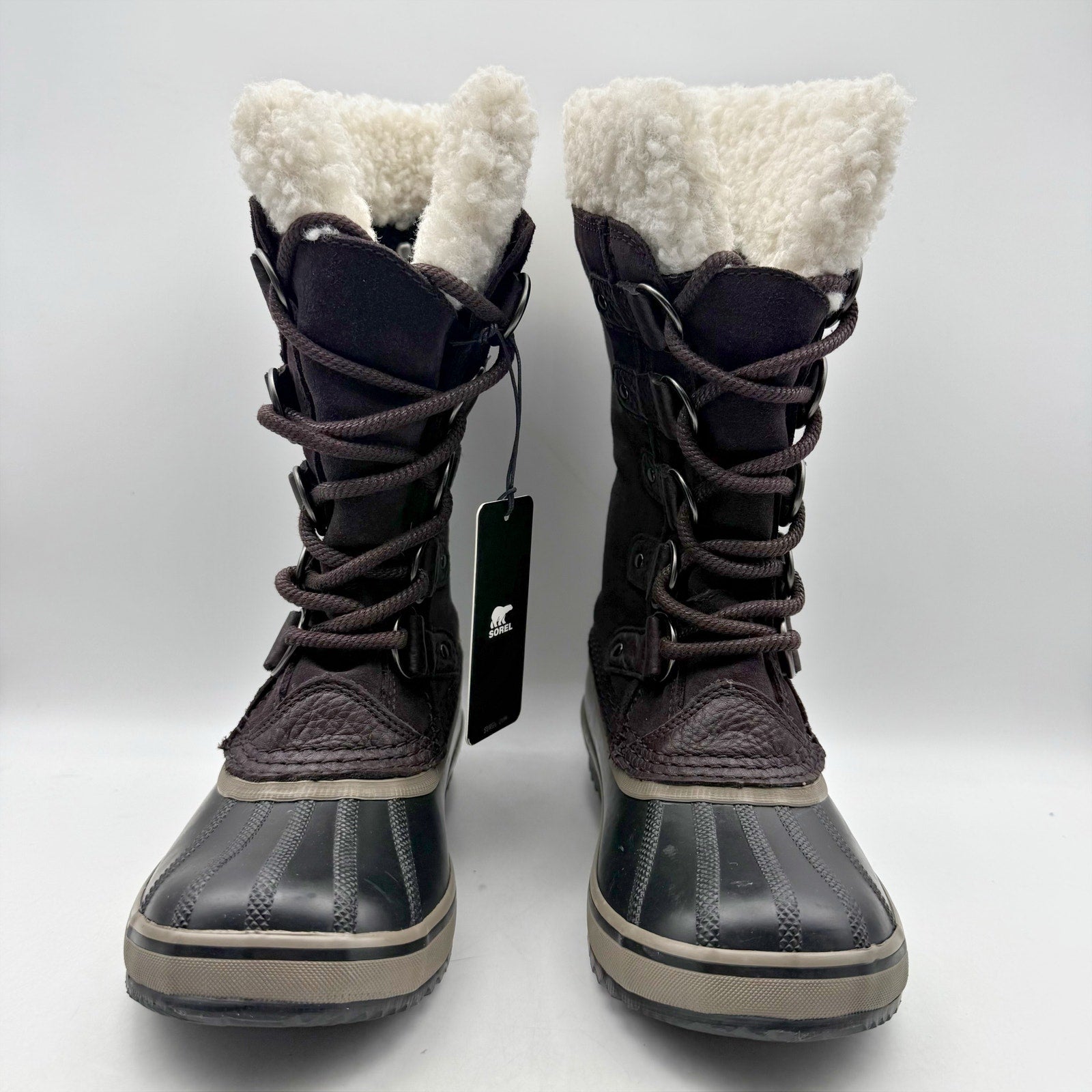 Sorel Women Joan Of Arctic Boots US 5 Purple Faux Fur Insulated Waterproof NWOB