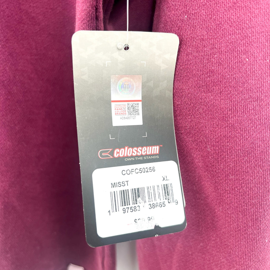 COLOSSEUM Youth A&M Aggies Cropped Sweatshirt XL Red Maroon Fleece Crewneck NWT