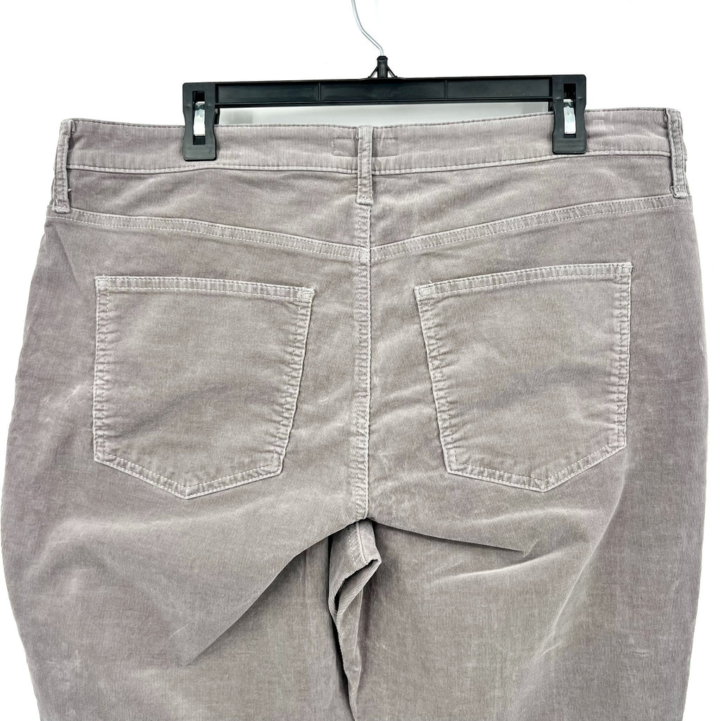KUT FROM THE KLOTH Rachael Mom Corduroy Jeans Size 18 Grey High-rise Fab Ab NWOT