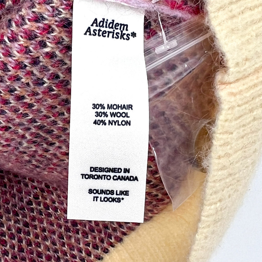 MOHAIR BY ADEDIM ASTERISKS UNISEX Mohair Knit Vest Small Pastel Multi NWOT