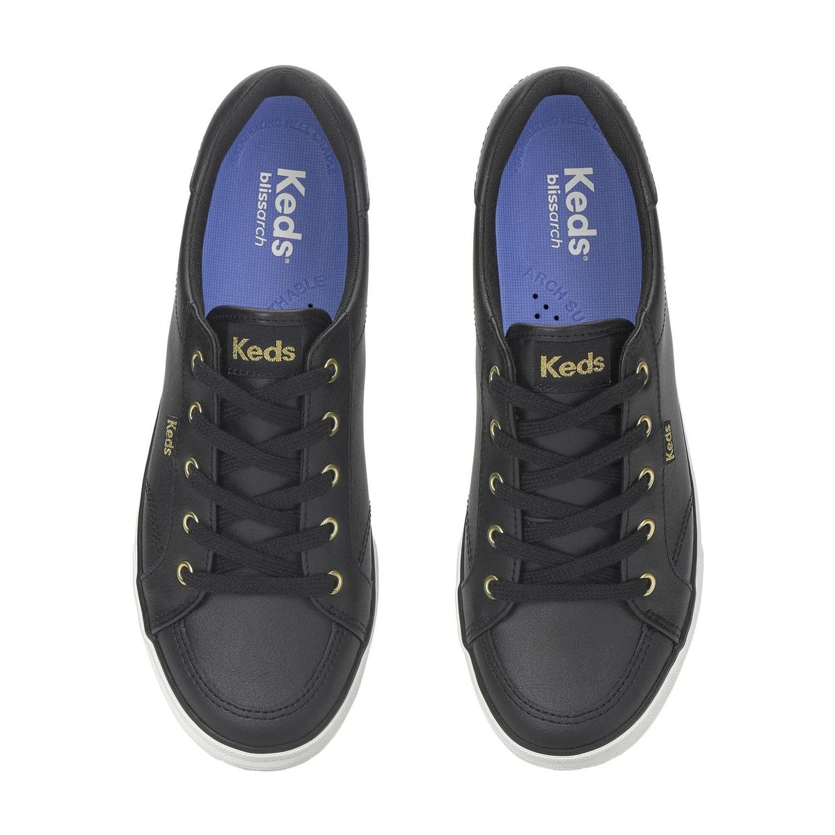 Keds Womens Center III Casual Sneakers Size 9 EU 40 Black Leather NWOB