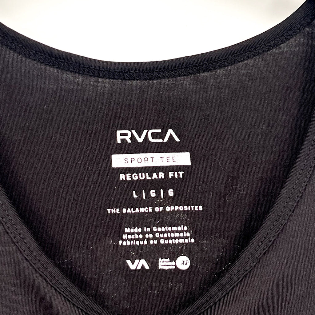 RVCA Men's Global Rank Vest Tank Top Large Black Performance Fit NWT