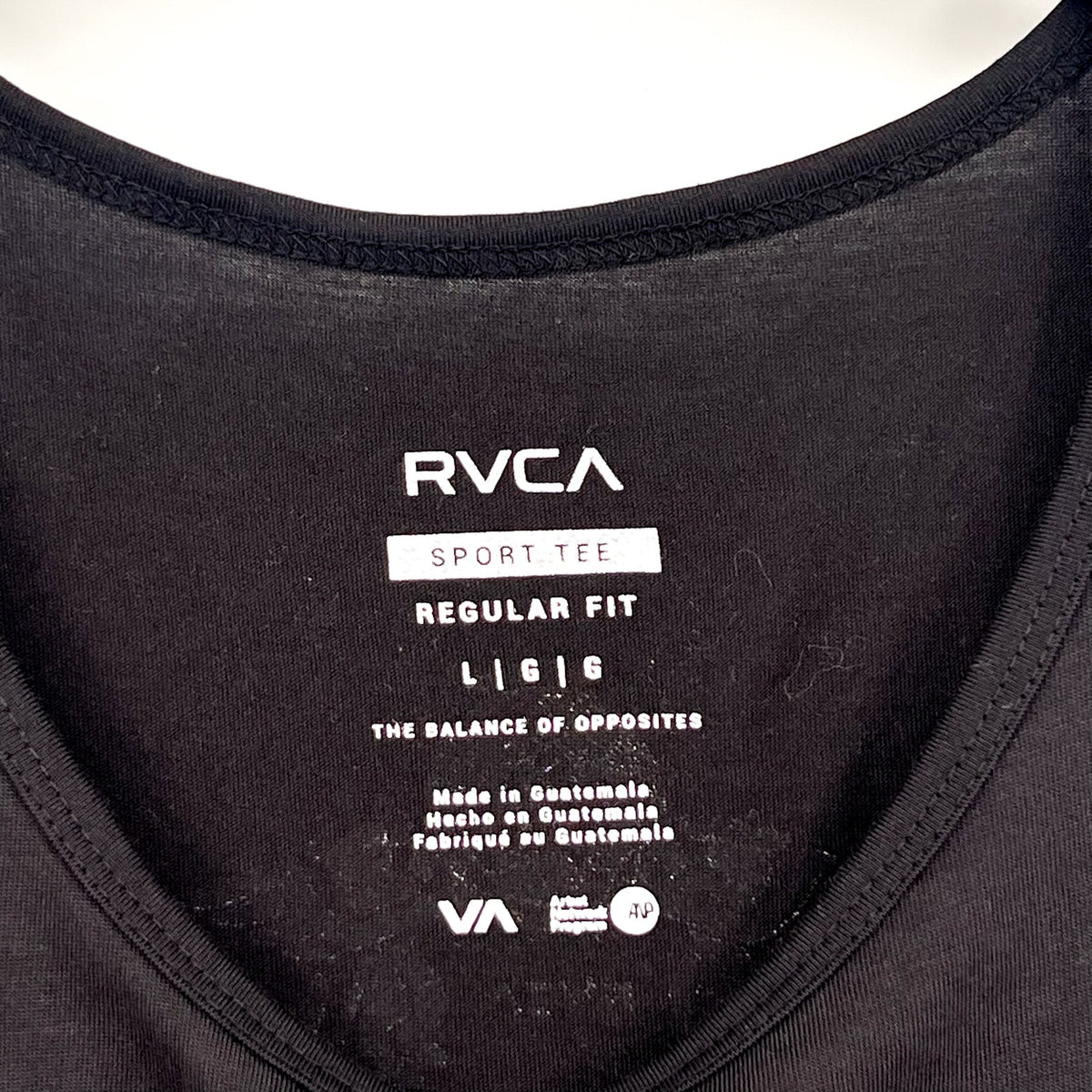 RVCA Men's Global Rank Vest Tank Top Large Black Performance Fit NWT