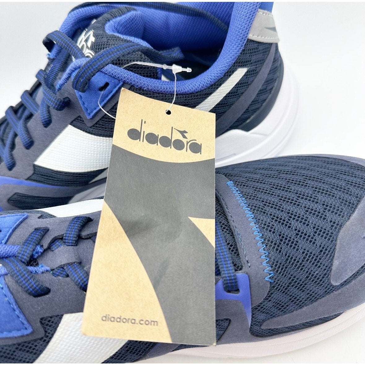 Diadora Men's Mythos Vortice 8 Sneaker Size 10 EU 43 Blue White NWOB
