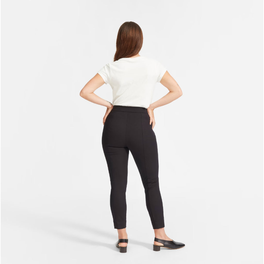 EVERLANE Women's The Curvy Side-Zip Work Pant Size 6 Stretch Cotton Black NWT