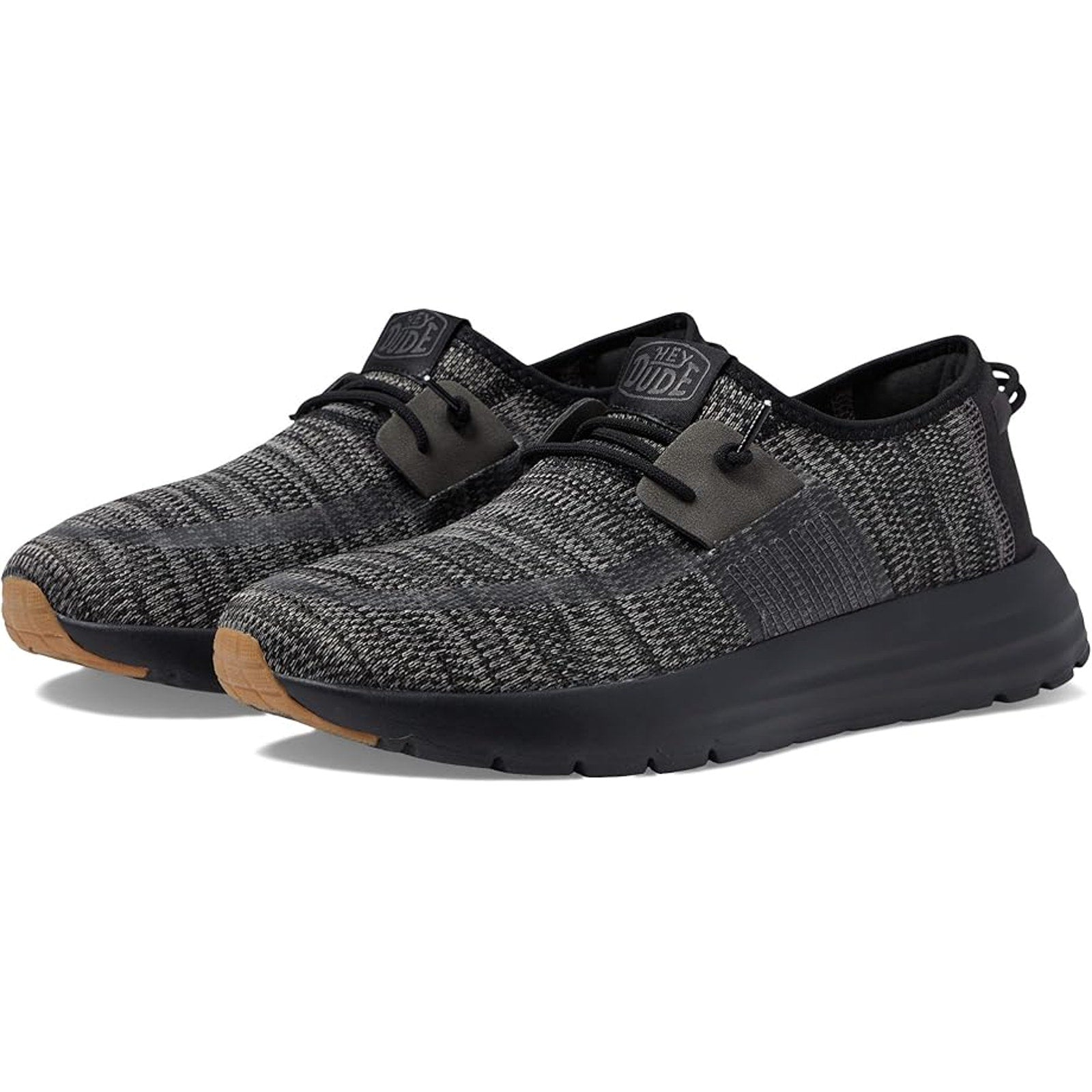 Hey Dude Mens Sirocco Casual Shoes US 13 EU 46 Grey Black NIB