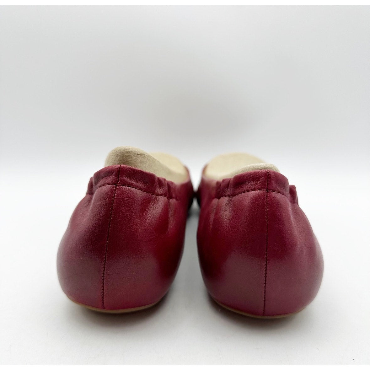Dansko Womens Mollie Ballerina Flats EU 39 Size 8.5-9 Cherry Red Leather NWOB