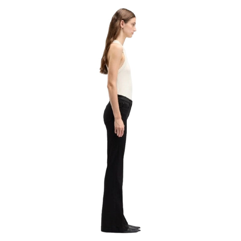 7 FOR ALL MANKIND Tailoress Dojo Flare Jeans Size 31 US 12 Black Illusion NWT