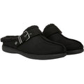 Bzees Womens Eternity Mules Size 10 M EU 41 Black Slip On Fleece Faux Fur NIB