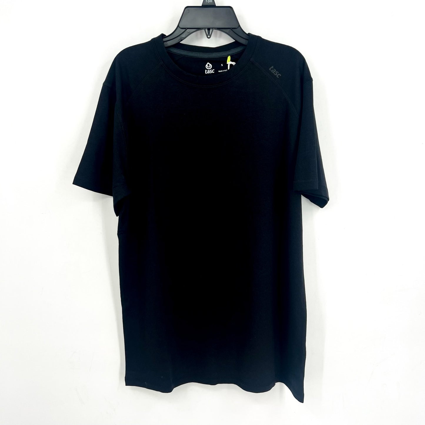 TASC Mens Carrollton Fitness T-Shirt Small Black Short Sleeve Organic Cotton NWT