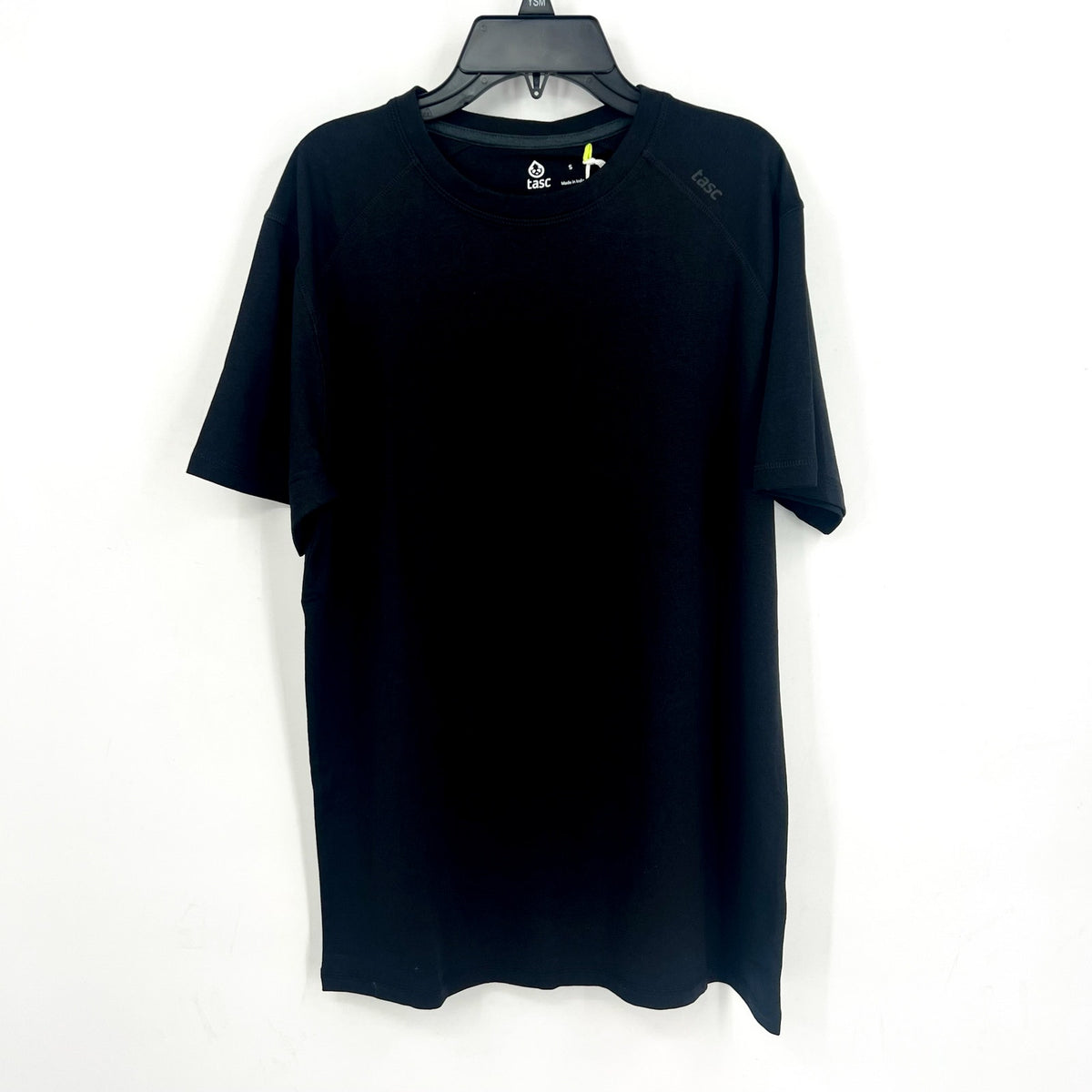 TASC Mens Carrollton Fitness T-Shirt Small Black Short Sleeve Organic Cotton NWT