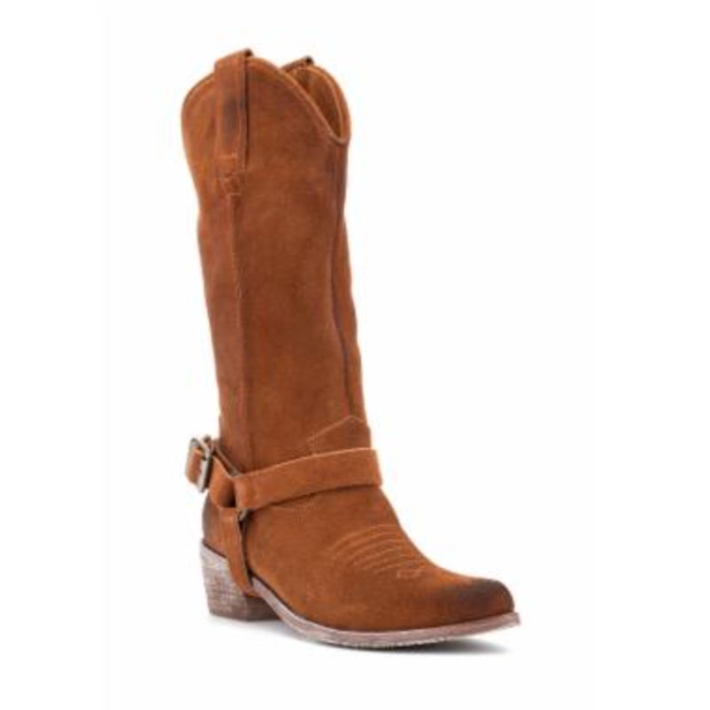 Vintage Foundry Co. Womens Peyton Western Boots Size 7 EU 37 Brown Suede NWOB