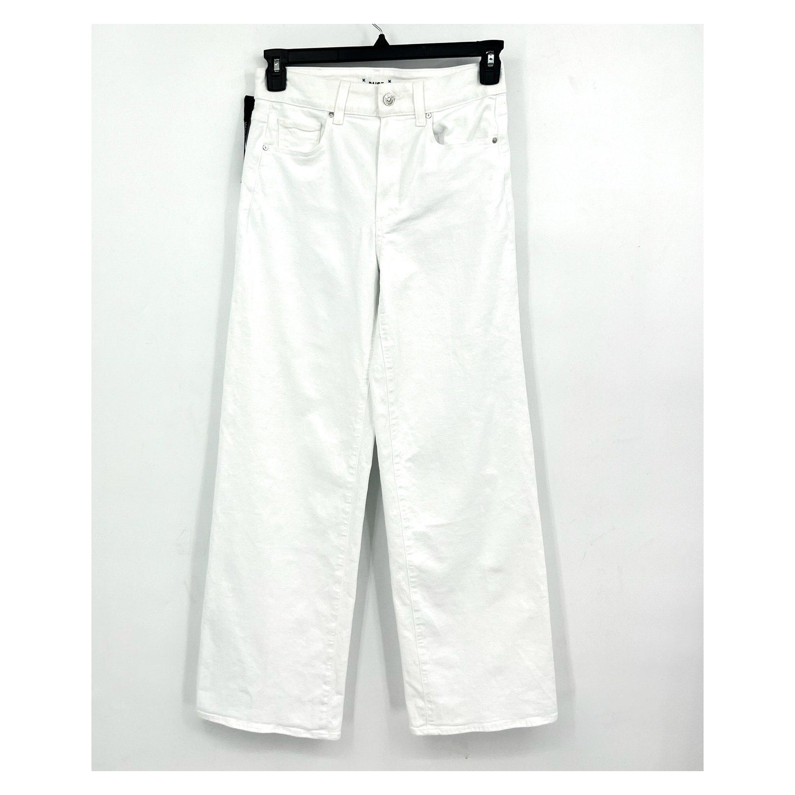 PAIGE Women's Sasha Wide Leg Jeans Size 28 US 6 Crisp White Stretch Denim NWT