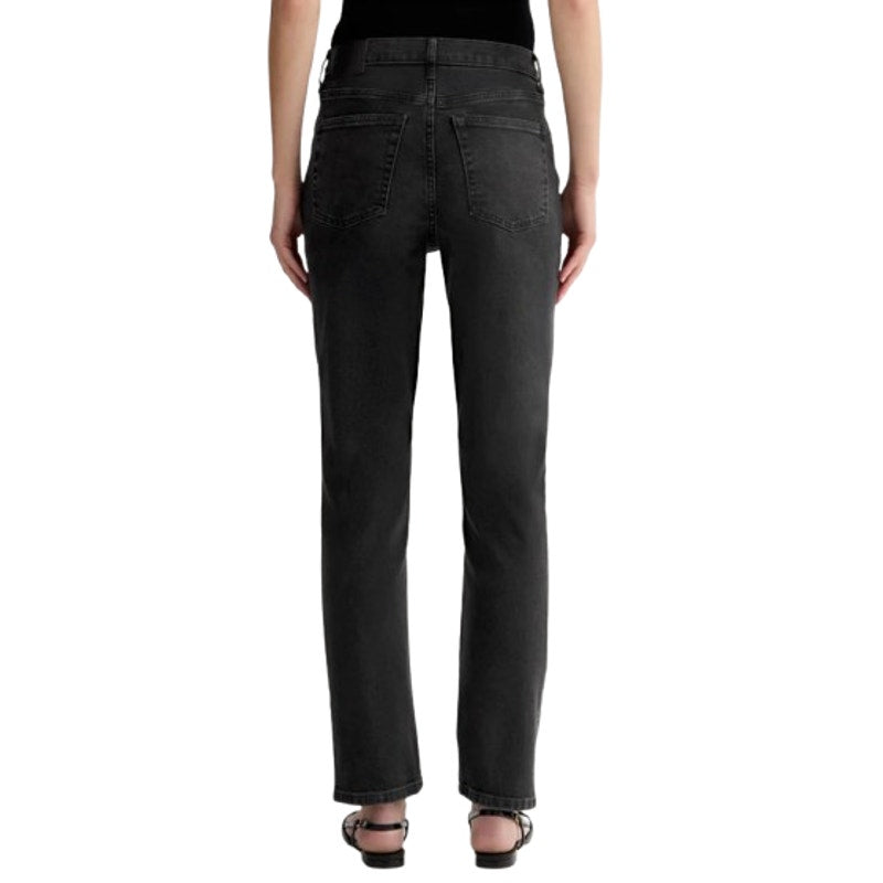 EVERLANE Women's The Cheeky Straight Jeans 27R US 4 Washed Black Stretch NWT