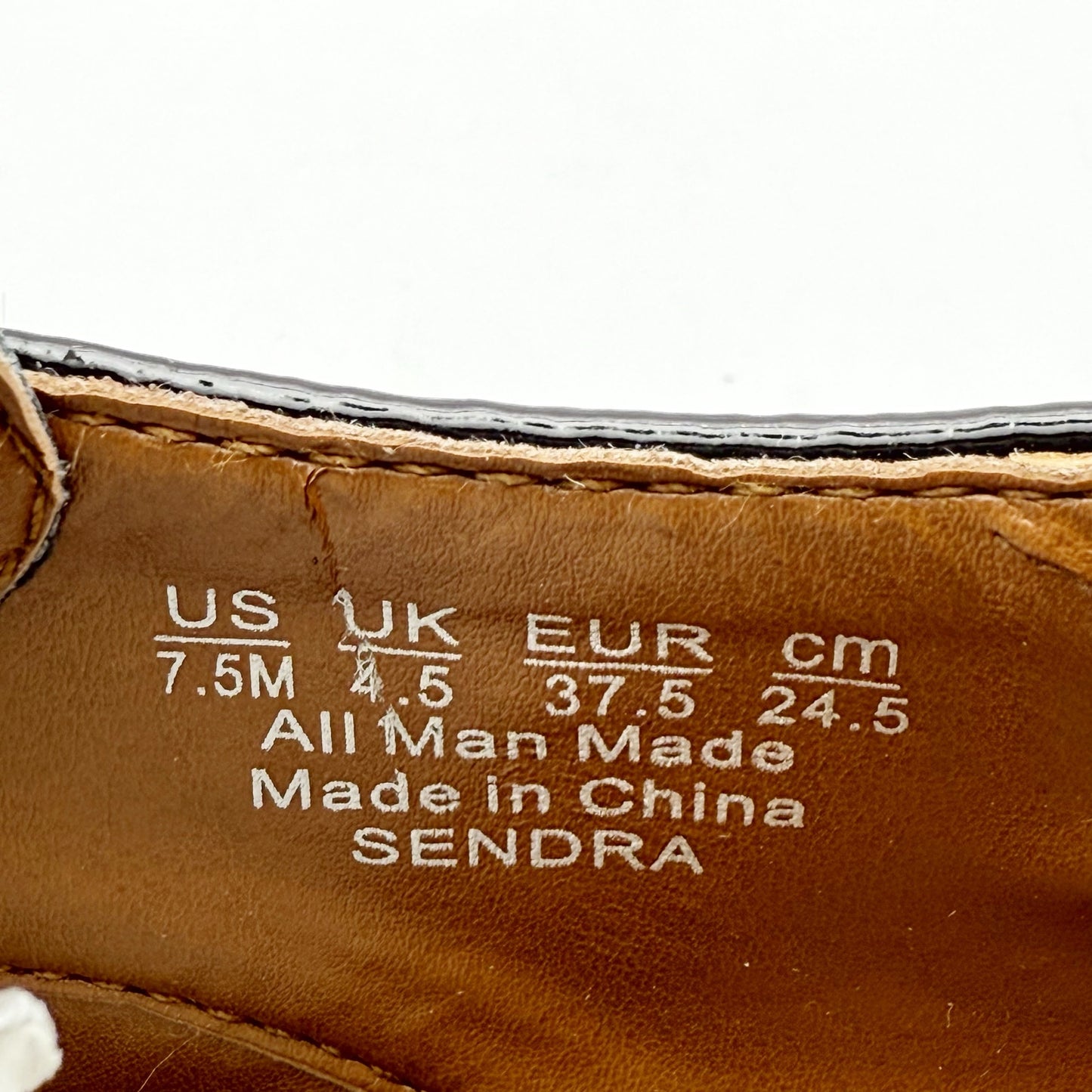 Franco Sarto Womens Sendra Lug Sole Derby Shoes US 7.5 M EU 37.5 Black NIB