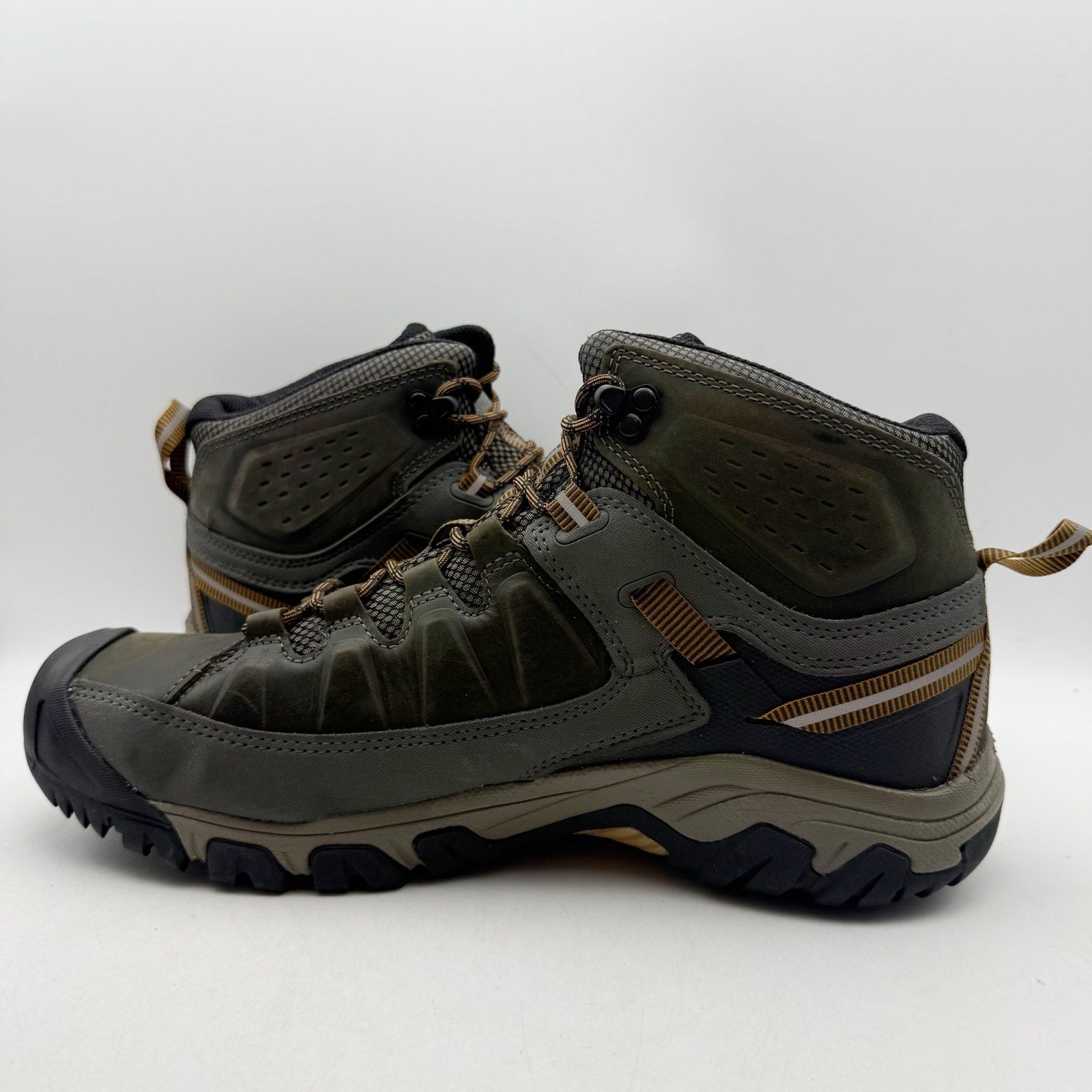 Keen Mens Targhee lll Mid Boot US 13 EU 47 Brown Grey Waterproof Leather NWOB