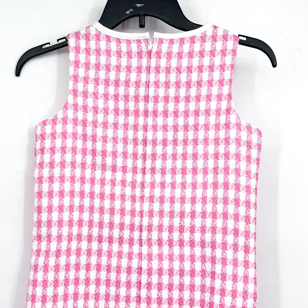 LILLY PULITZER Girls Aria Shift Dress Size 10 Rousseau Pink White Check NWOT