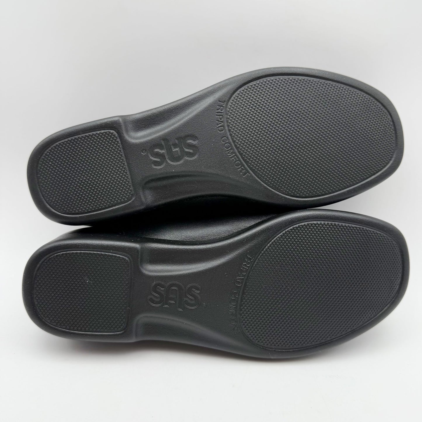 SAS Womens Metro Comfort Bit Loafers US 6.5 WW Black Leather NIB