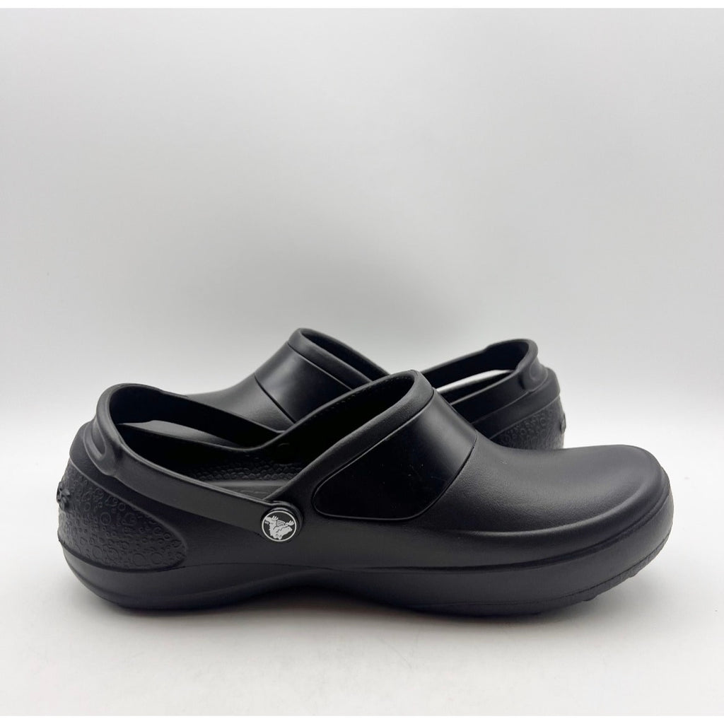 Crocs Women's Mercy Work Clogs Size 9 Black Slip On Slip Resistant NWOB