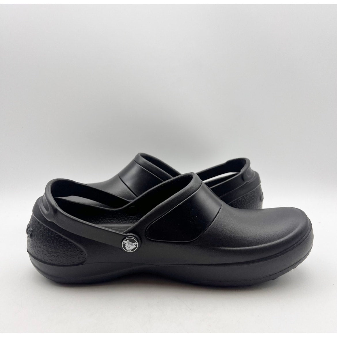 Crocs Women's Mercy Work Clogs Size 9 Black Slip On Slip Resistant NWOB