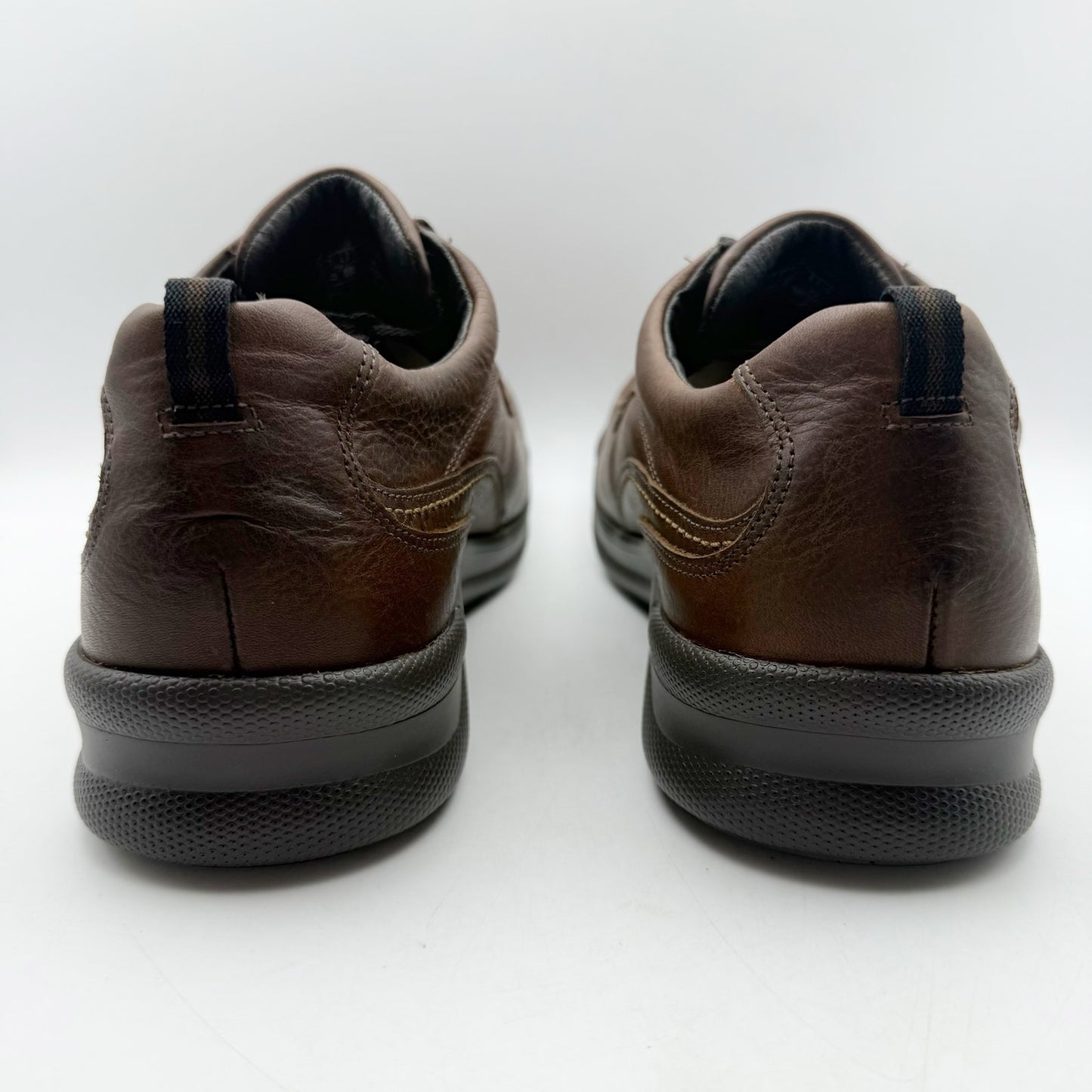 SAS Mens Move on Lace up Sneakers US 11.5 Wide Brown Leather Comfort NIB