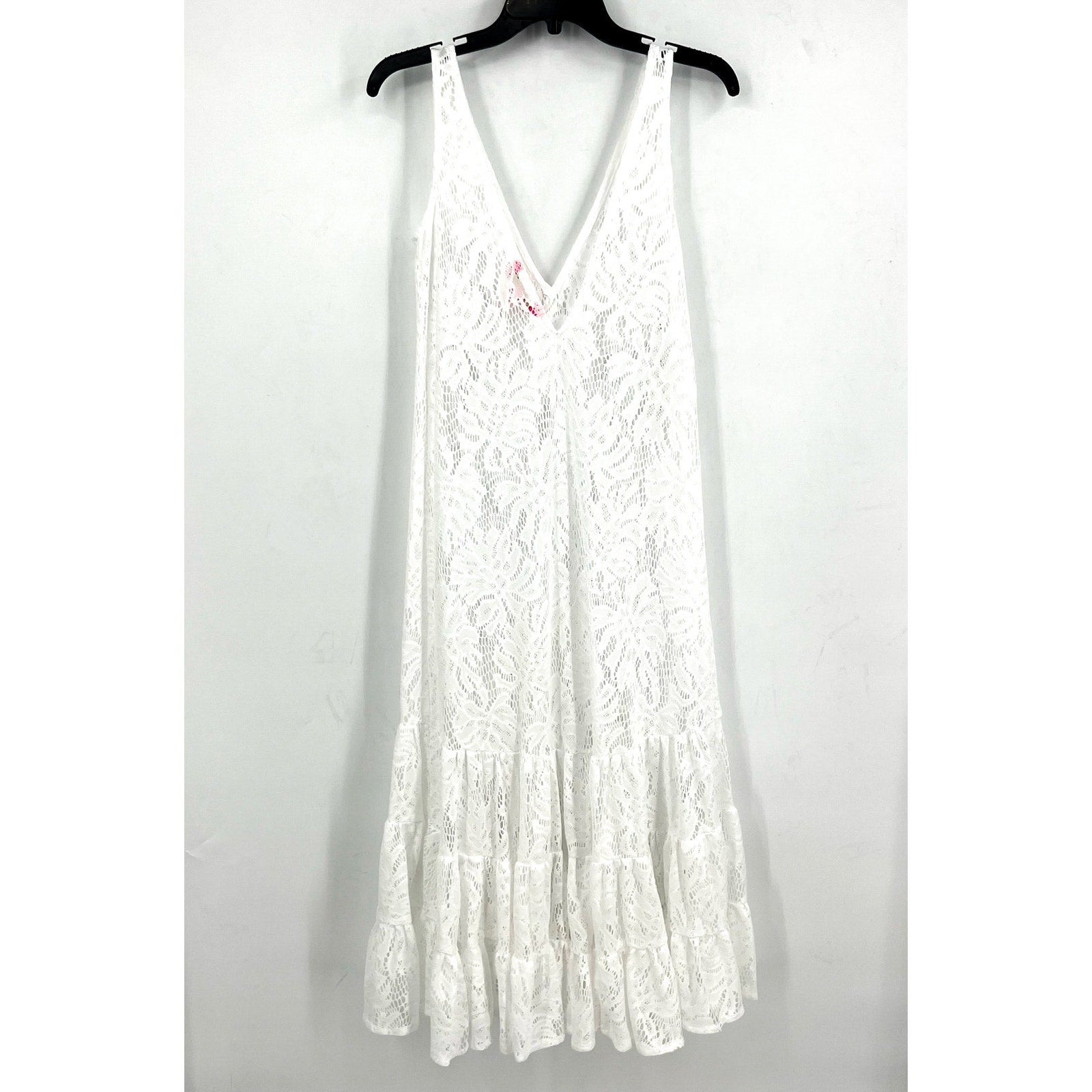 LILLY PULITZER Womens Finnley Lace Cover-up Swim Dress XXS White NWOT