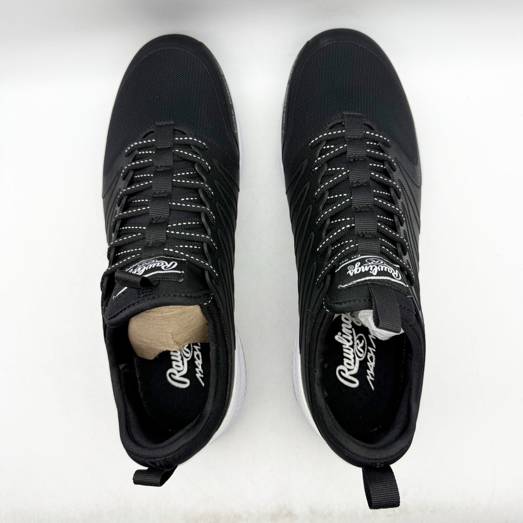 Rawlings Mens Roster 174931 Baseball Cleats Size 8 Black White NWOB