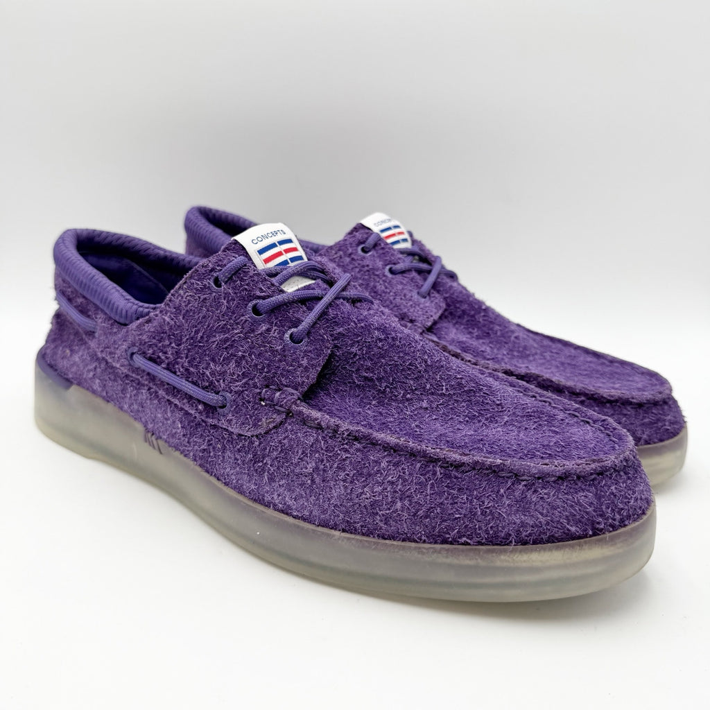 SPERRY x Concepts Mens 3-Eye Cup Top-Sider Loafers Size 13 Purple Suede NWOB