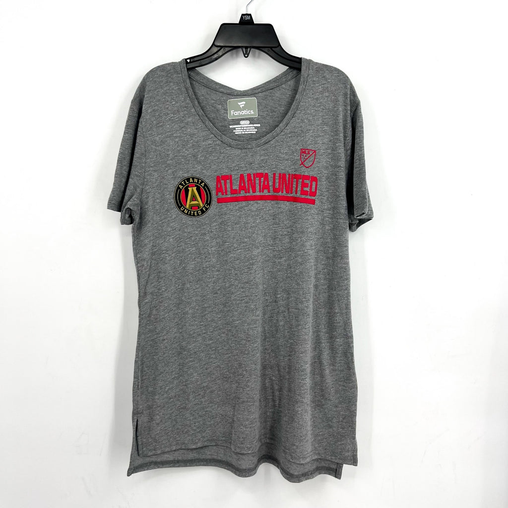 FANATICS Atlanta United FC Goalkeeper Tri-Blend T-Shirt Small Heather Gray NWT