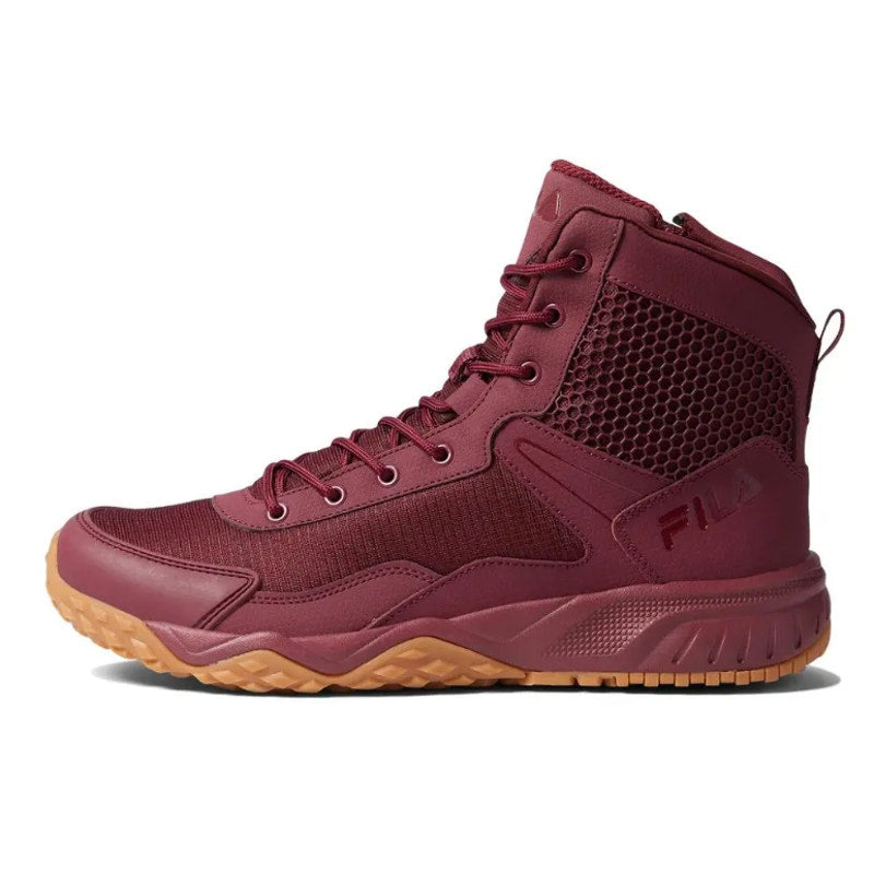 FILA Mens Chastizer Boots Size 11.5 EU 45 Red Tawn Gum Leather NIB