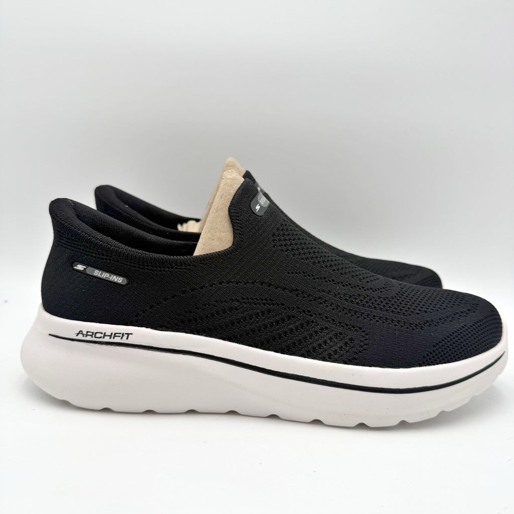 Skechers Womens Performance GO Walk Slip In Sneakers US 11 Black Arch Fit NIB
