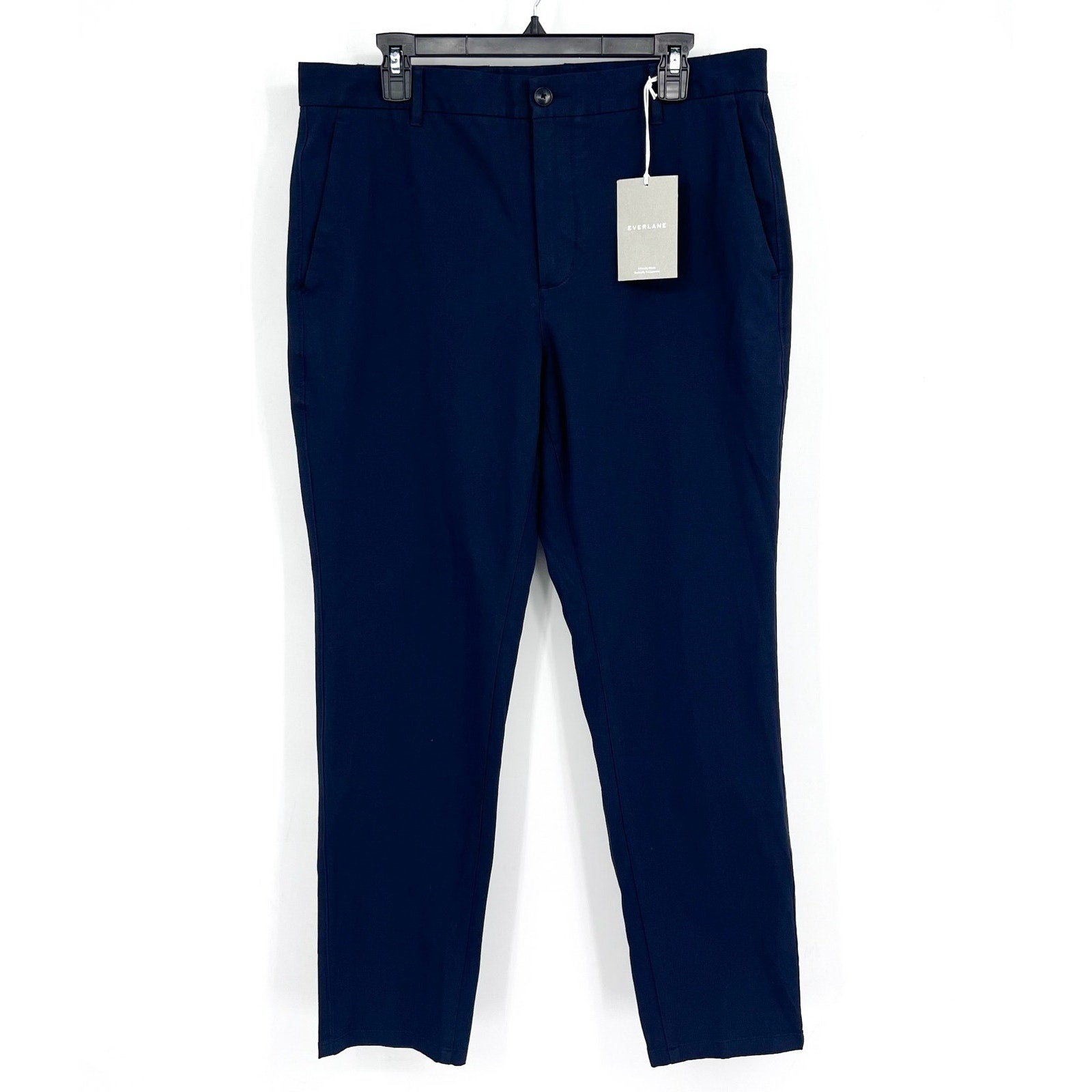 EVERLANE Men's Uniform Performance Chino 30x34 Navy Blue Slim Fit Pants NWT