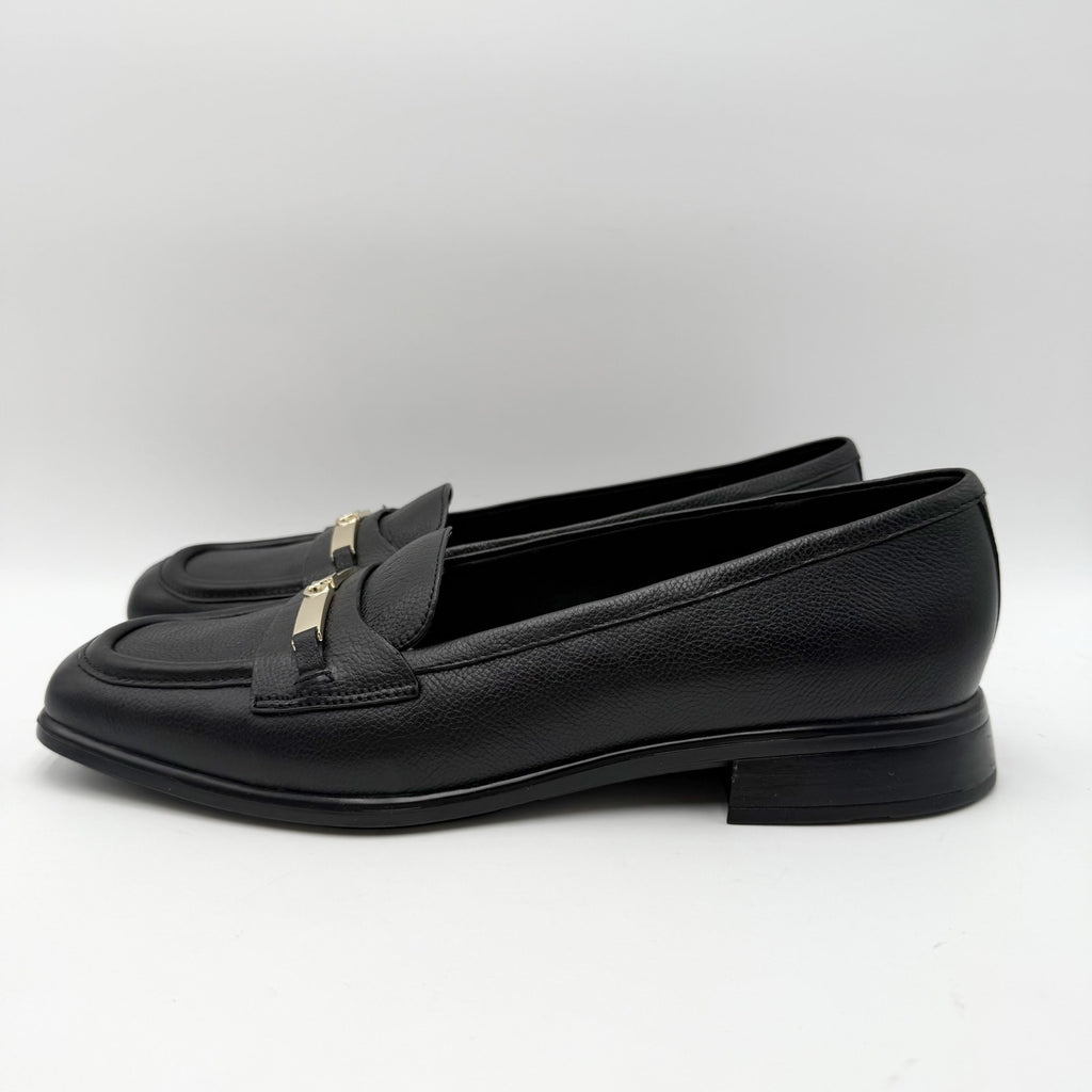 Naturalizer Womens Fabienne Loafers Size 10 M Black Leather NWOB