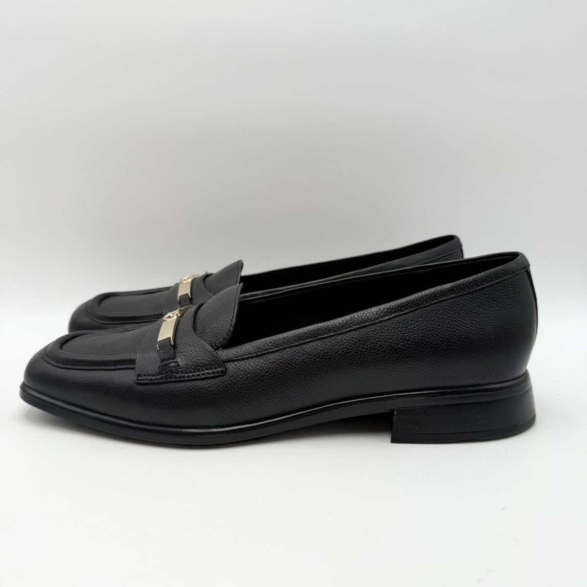 Naturalizer Womens Fabienne Loafers Size 10 M Black Leather NWOB