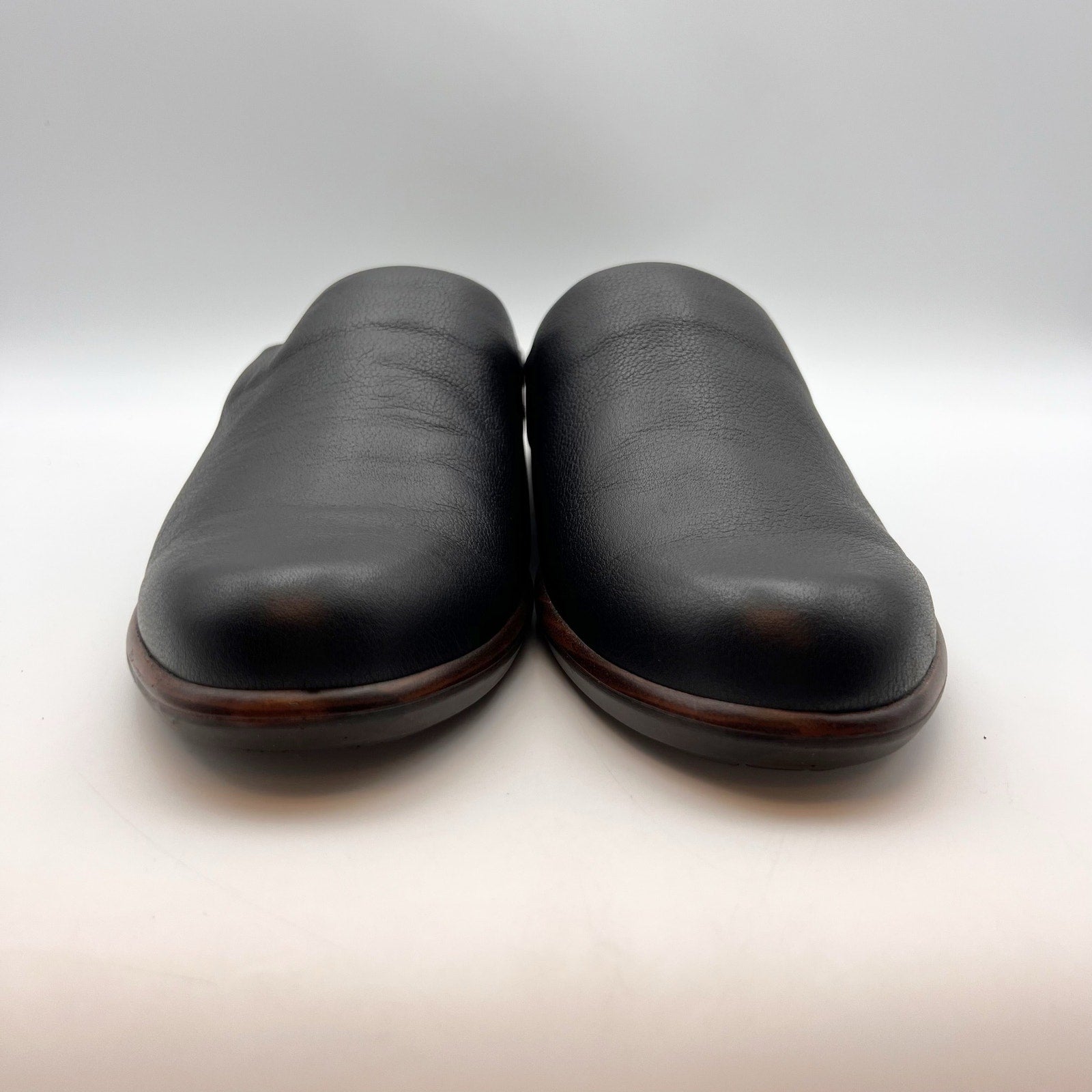 Naot Womens Lodos Clogs EU 43 US Size 12 Black Leather Slip On NWOB