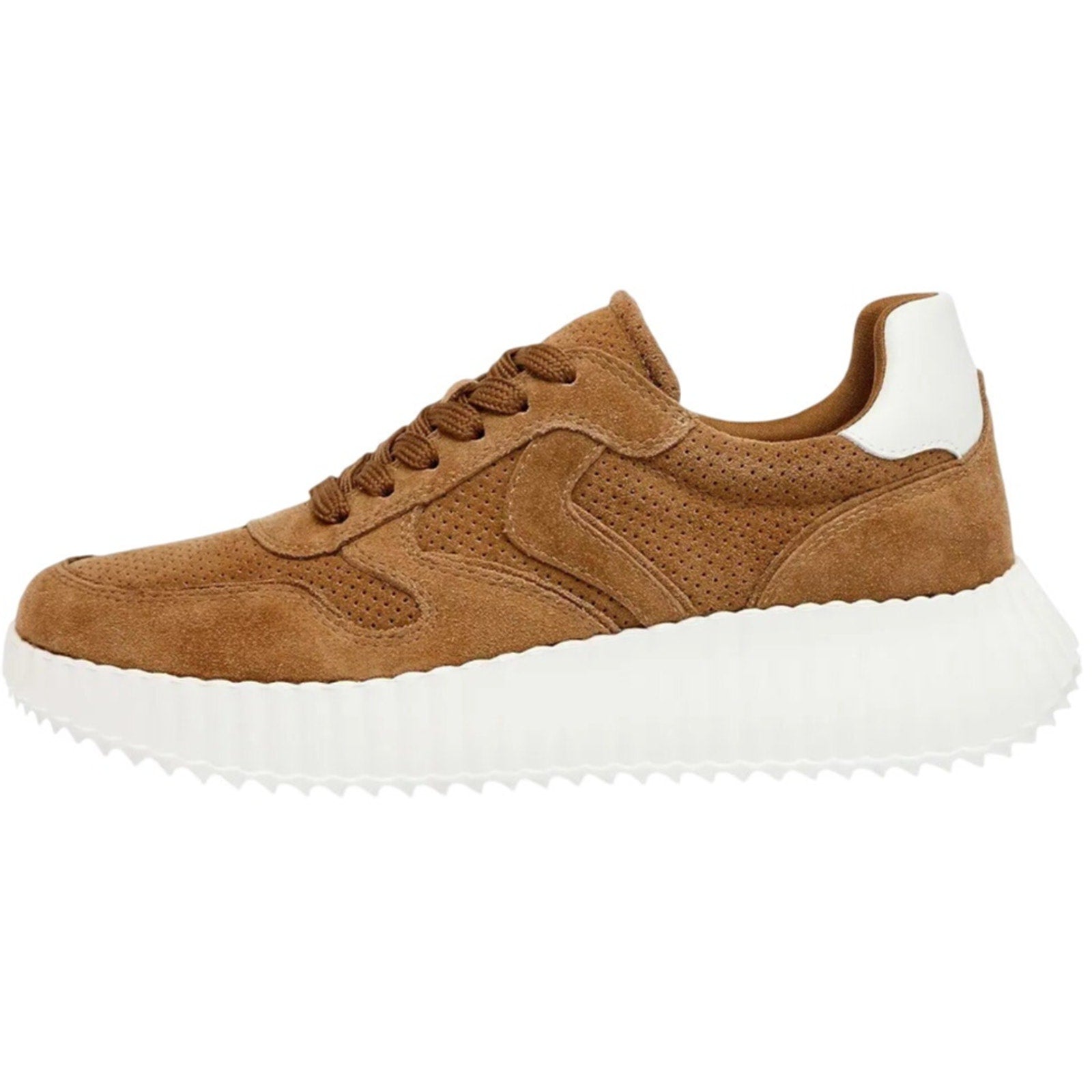 Steve Madden Womens Shereen Casual Sneakers US 10 M Brown Suede Lace-Up NIB