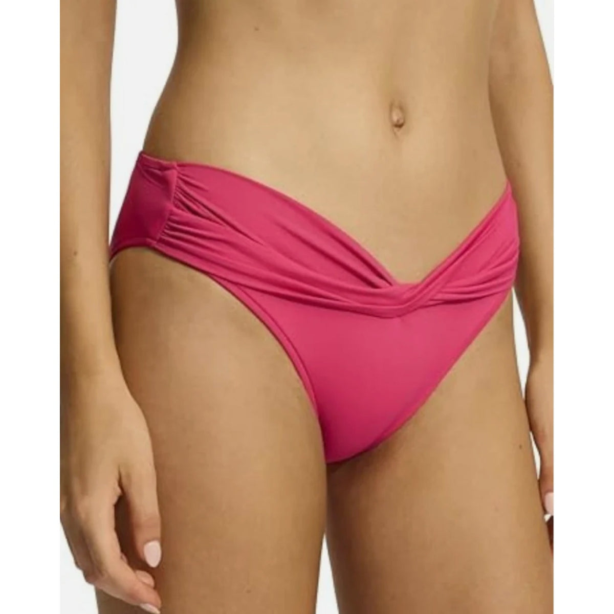 SEAFOLLY Women's Twist Band Hipster Bikini Bottom Size 4 Pink Raspberry NWT