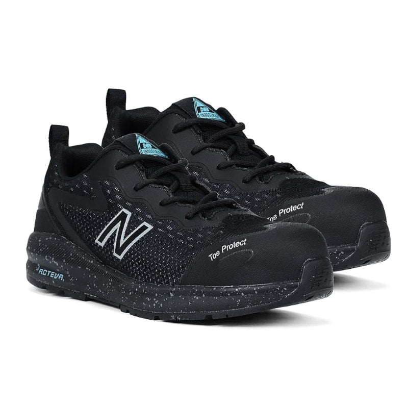 New Balance Womens Logic Work Shoes US 8 Wide Black Comp Toe EH PR SR NIB