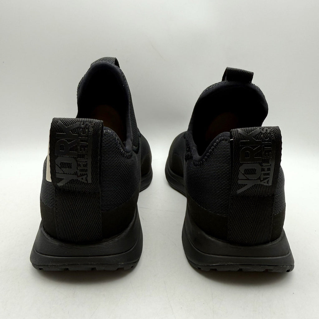 YORK The Gail Slip On Sneakers Mens 8 Womens 9.5 Black Recovery Trainer NIB