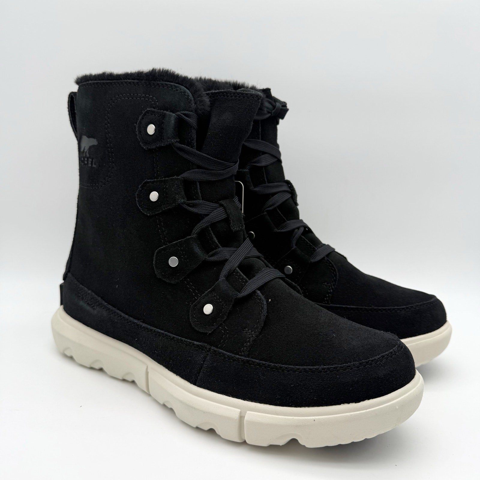 Sorel Womens Explorer Next Joan Winter Boot US 9.5 Black Leather Waterproof NIB