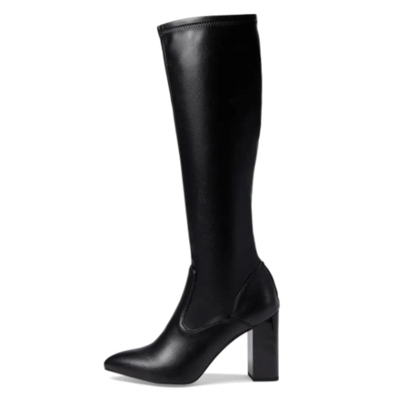 Franco Sarto Womens Katherine Knee High Boots Size 8 M WIDE CALF Black Heels NIB