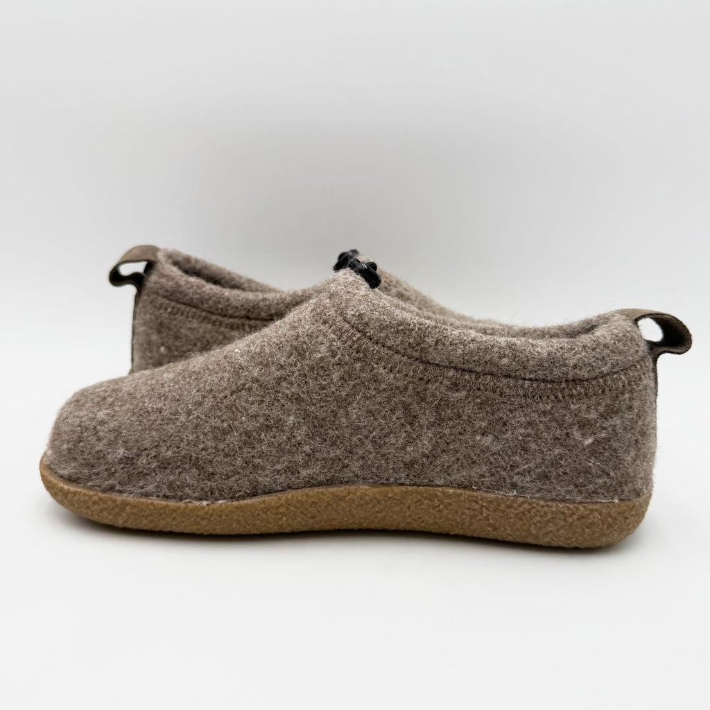 Haflinger Womens Guido Wool Felt Slippers Size 7 EU 38 Brown Tan NWT