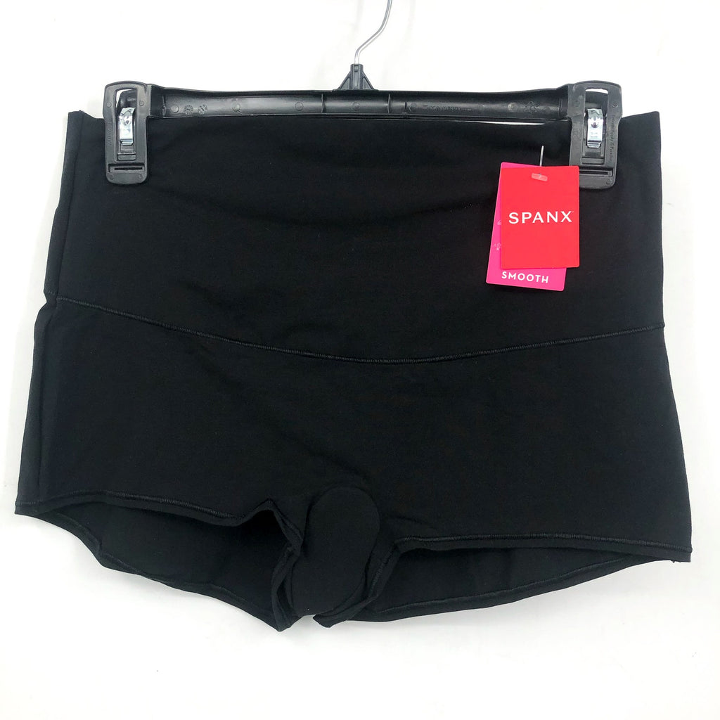 SPANX Women's Shaping Cotton Control Boy Short XL Very Black 40051R NWT