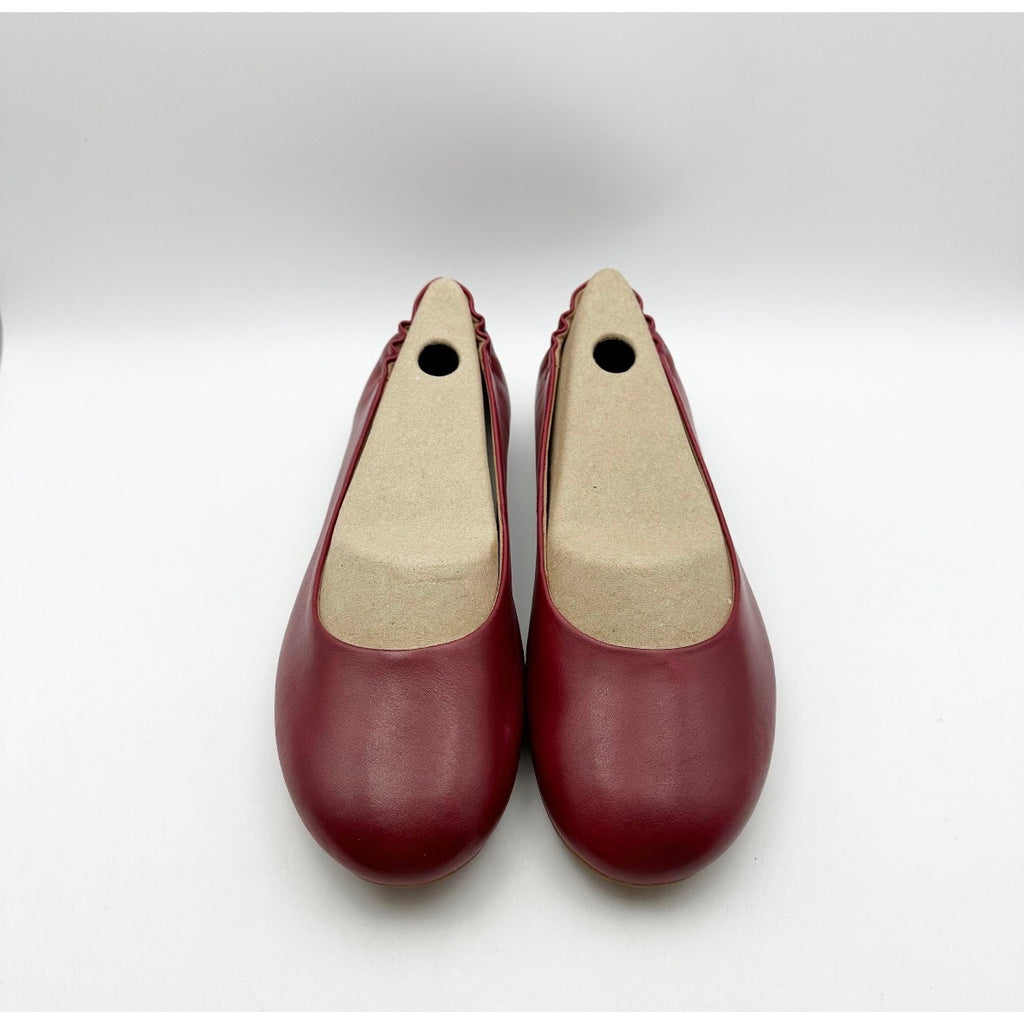 Dansko Womens Mollie Ballerina Flats EU 39 Size 8.5-9 Cherry Red Leather NWOB