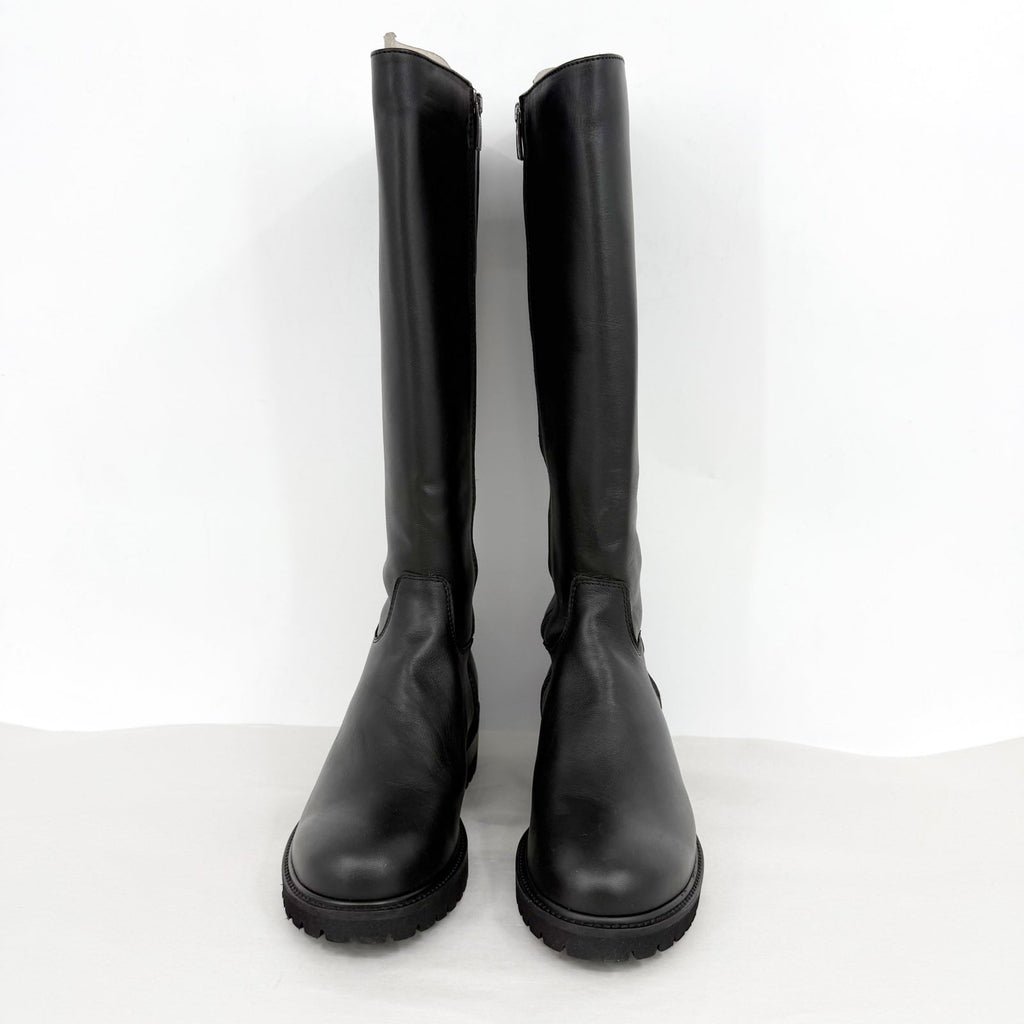 La Canadienne Womens Cate Knee High Boots US Size 9 EU 39 Black Leather NWOB