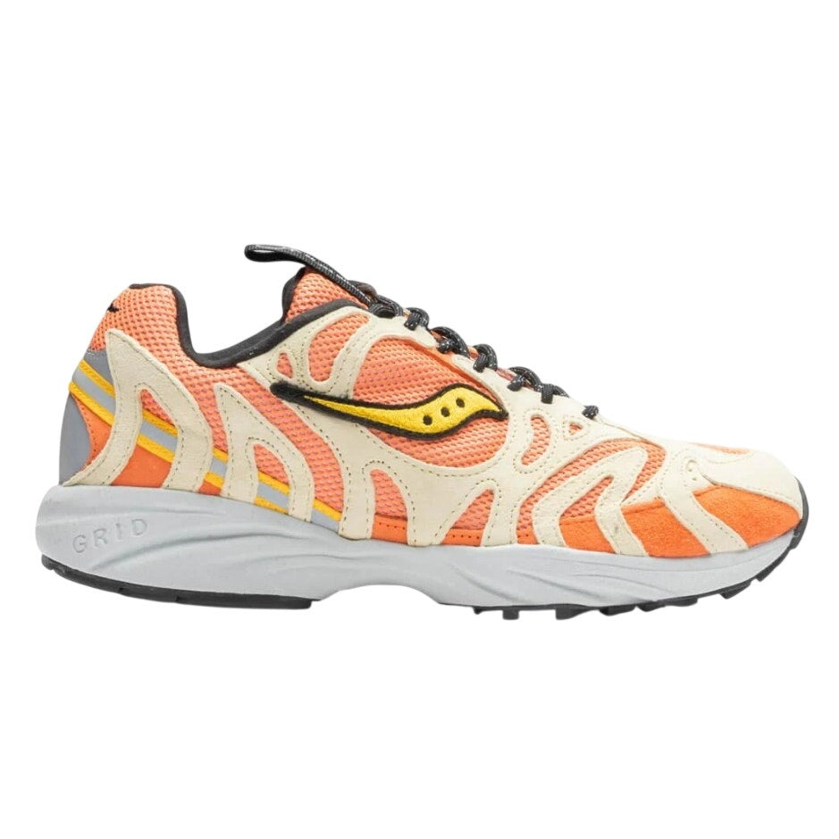 Saucony Mens Grid Azura 2000 Athletic Shoes Size 8 EU 41 Orange Tan NIB